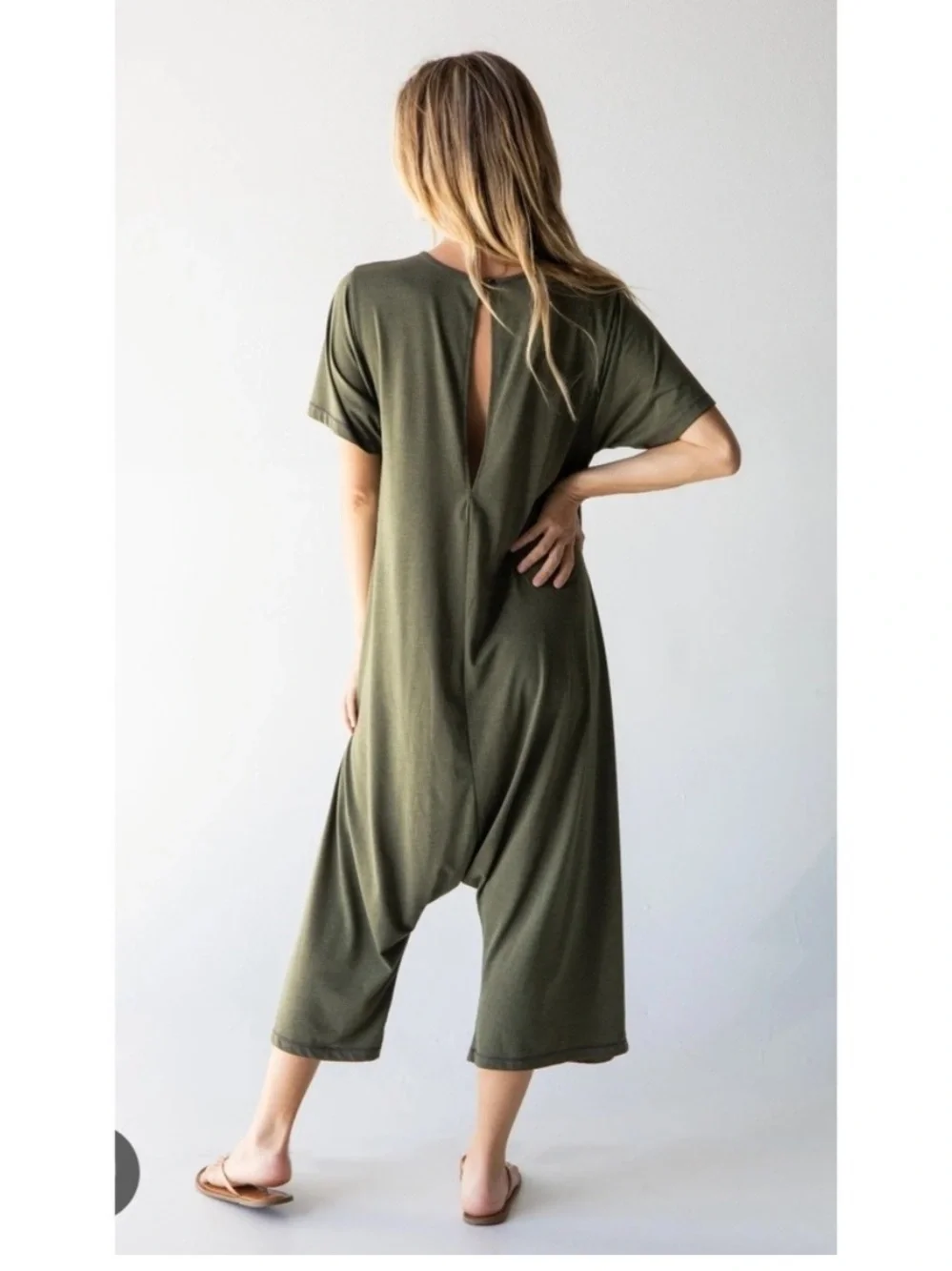 Natural Life Peace Jumper Olive Green S/M
